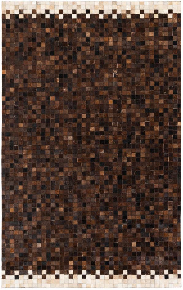 Detail image of 5' 1 x 8' Cowhide Stocks Rug