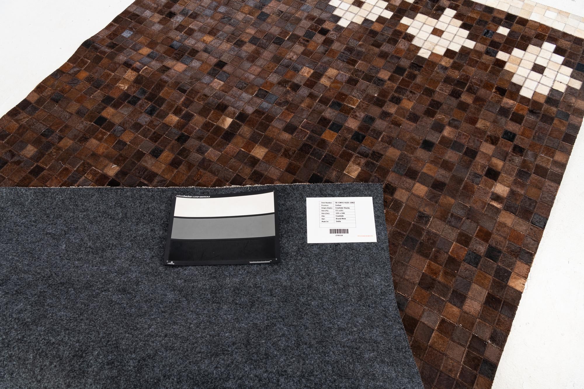 5' 1 x 8' 1 Cowhide Stocks Rug