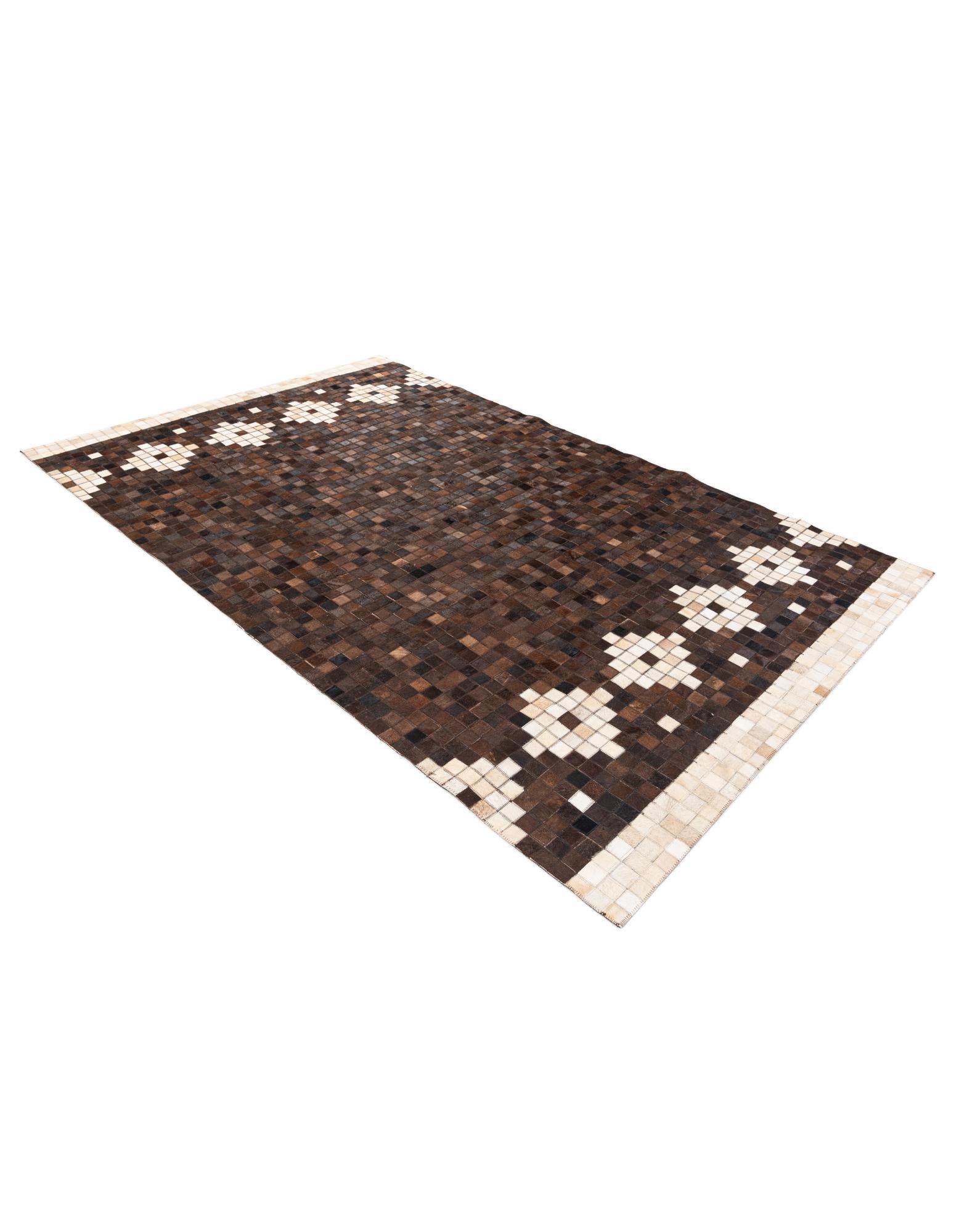 5' 1 x 8' Cowhide Stocks Rug