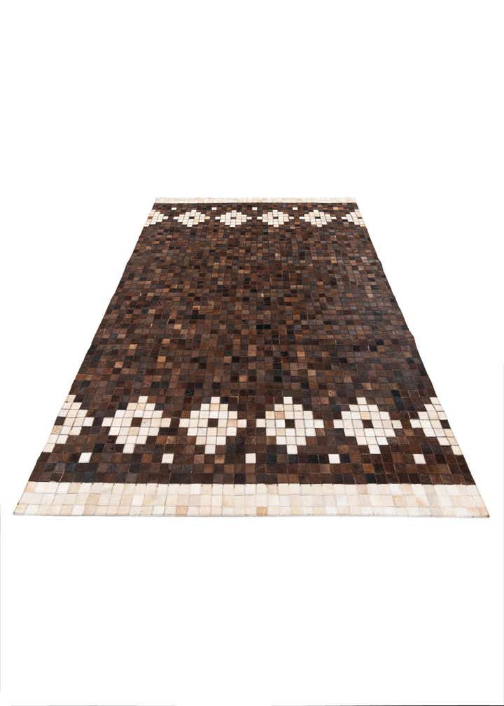 5' 1 x 8' Cowhide Stocks Rug