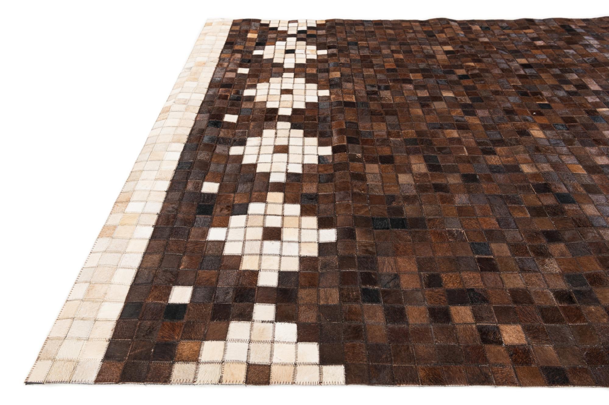 5' 1 x 8' Cowhide Stocks Rug