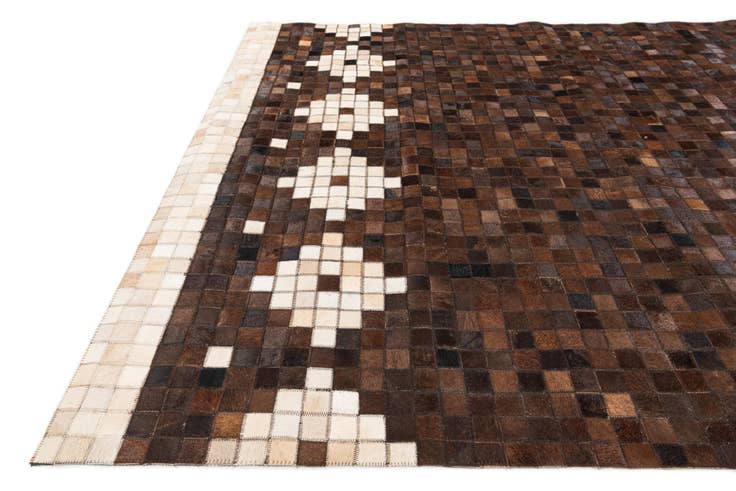 Detail image of 5' 1 x 8' Cowhide Stocks Rug
