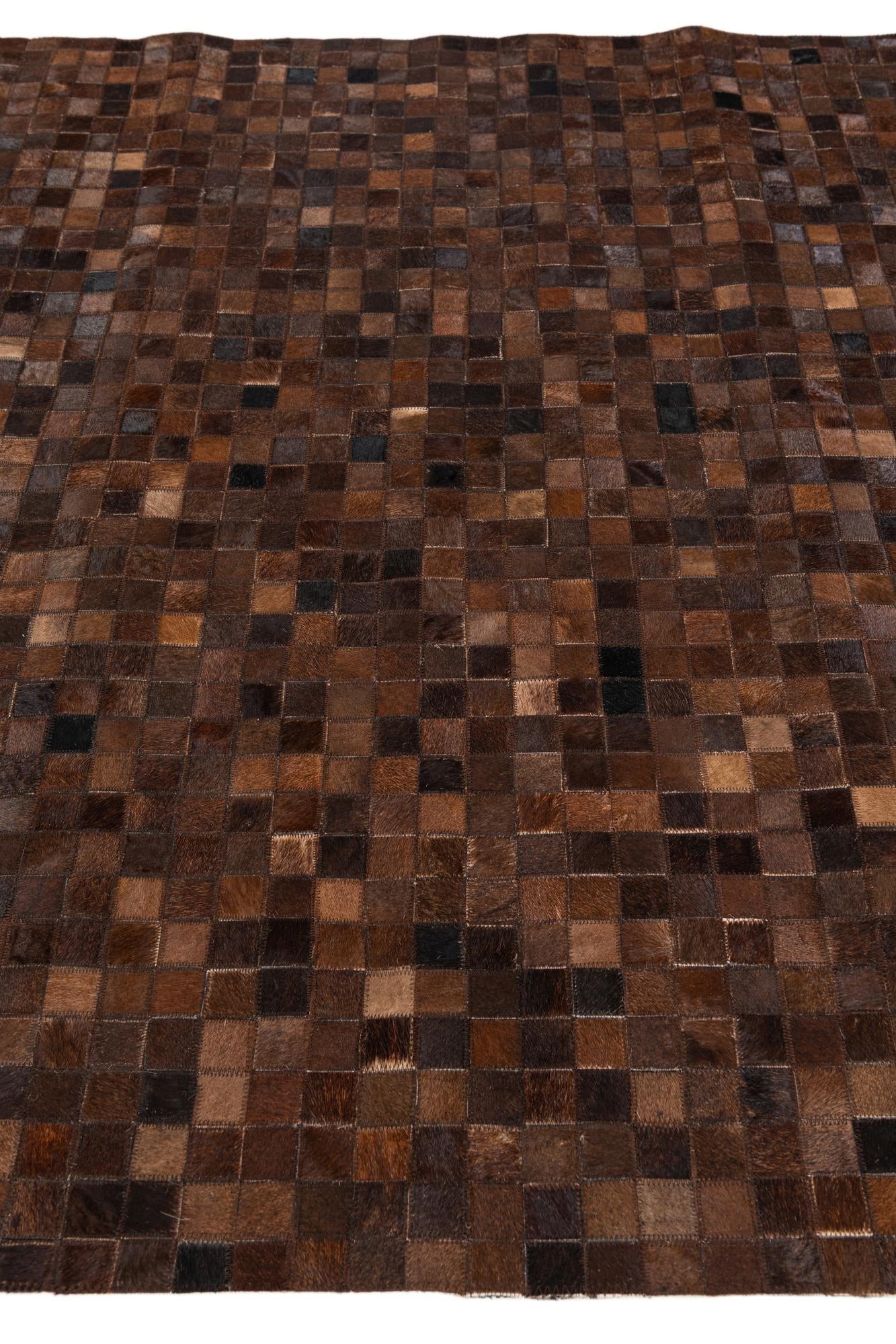 5' 1 x 8' Cowhide Stocks Rug