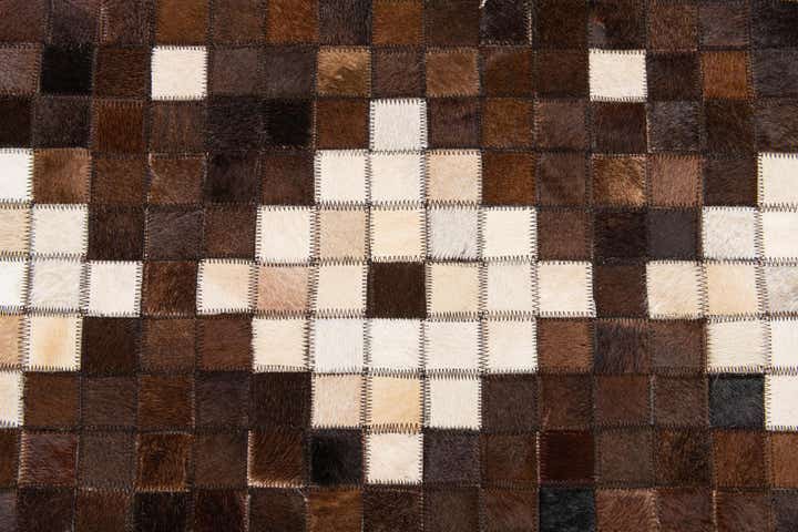 5' 1 x 8' Cowhide Stocks Rug