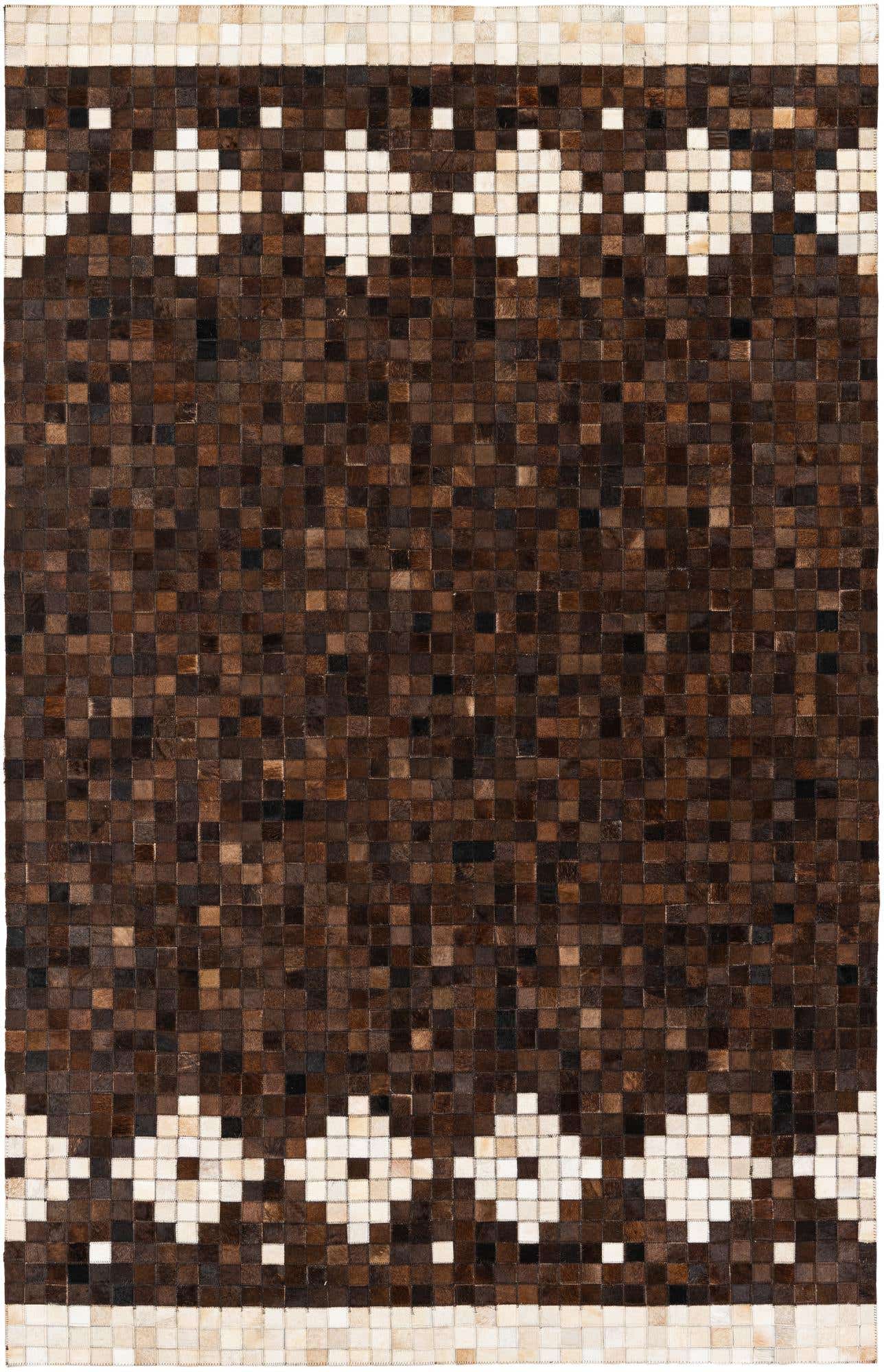 5' 1 x 8' Cowhide Stocks Rug