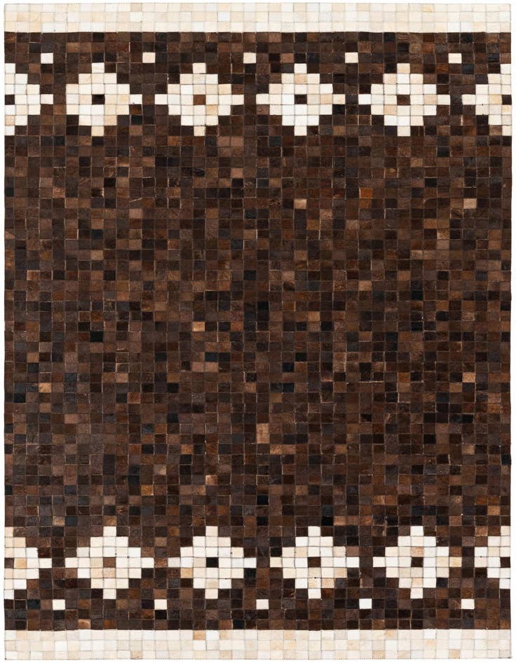 Detail image of 5' x 7' 11 Cowhide Stocks Rug