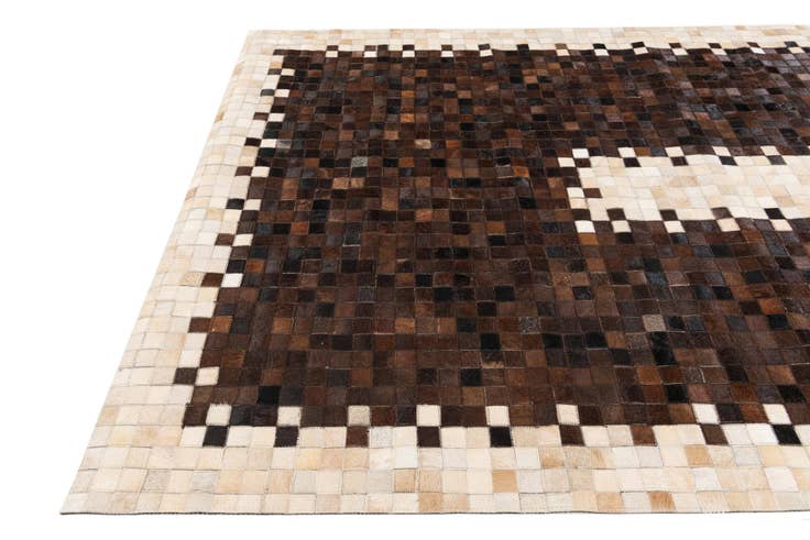 Detail image of 5' 2 x 7' 11 Cowhide Stocks Rug