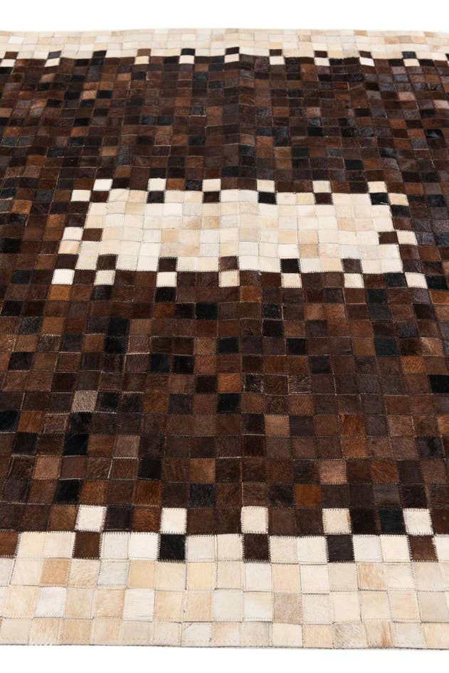 Detail image of 5' 2 x 7' 11 Cowhide Stocks Rug