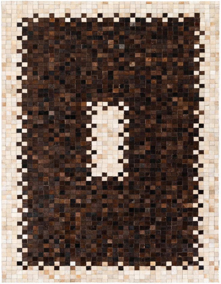 Detail image of 5' 2 x 7' 11 Cowhide Stocks Rug