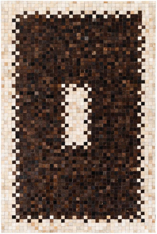 Detail image of 5' 2 x 7' 11 Cowhide Stocks Rug