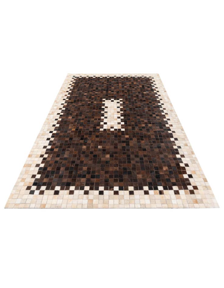 Detail image of 5' 2 x 7' 11 Cowhide Stocks Rug
