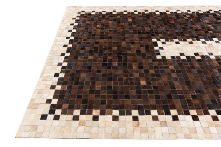 Detail image of 5' 2 x 7' 11 Cowhide Stocks Rug