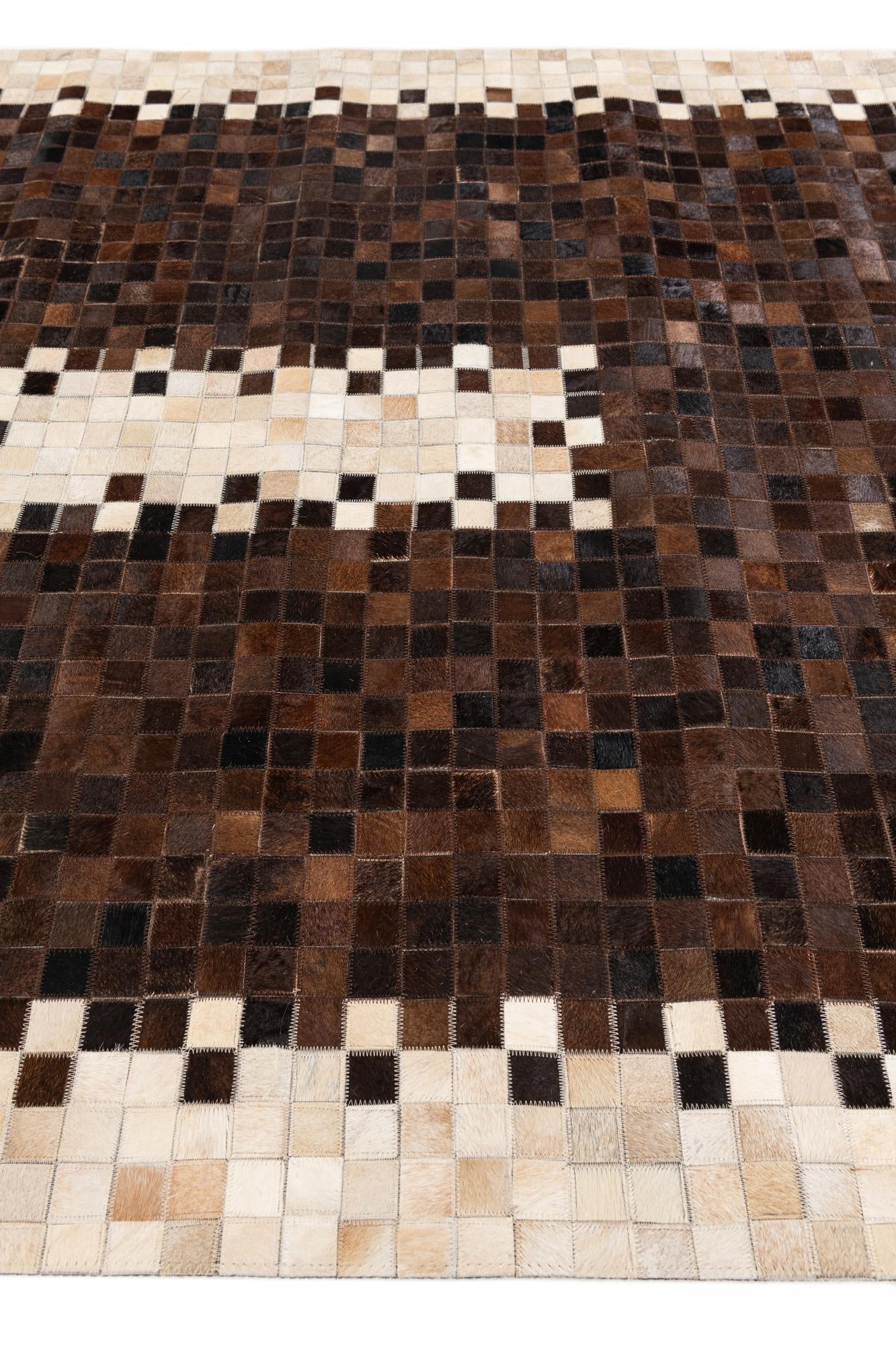 5' 2 x 7' 11 Cowhide Stocks Rug