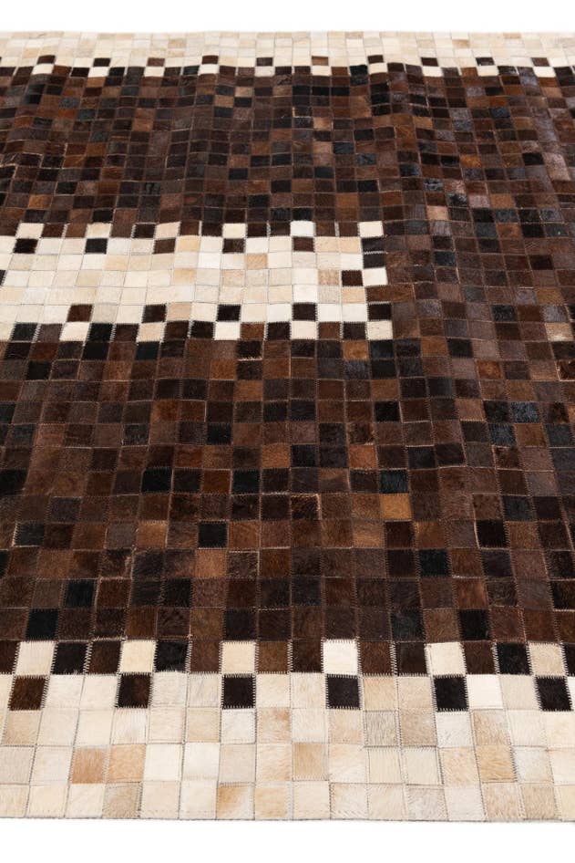 Detail image of 5' 2 x 7' 11 Cowhide Stocks Rug