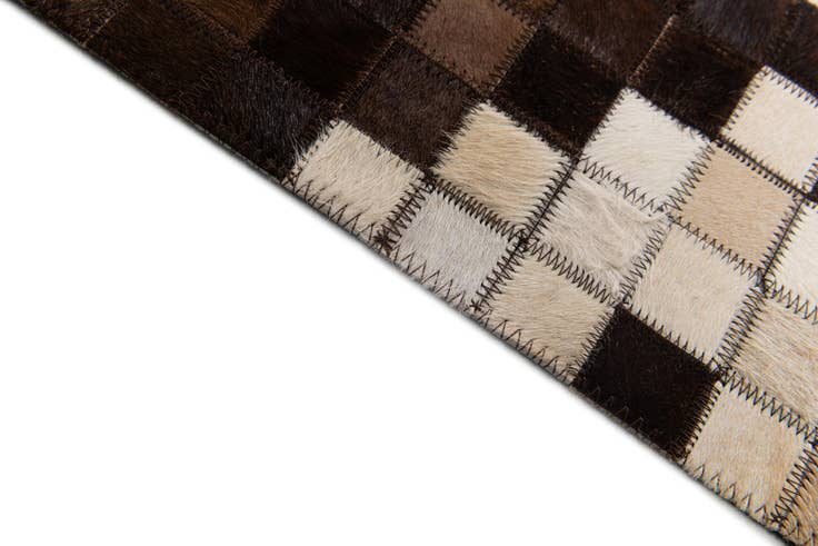 Detail image of 5' 1 x 8' Cowhide Stocks Rug
