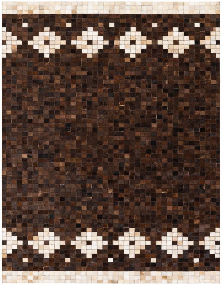Detail image of 5' 1 x 8' Cowhide Stocks Rug