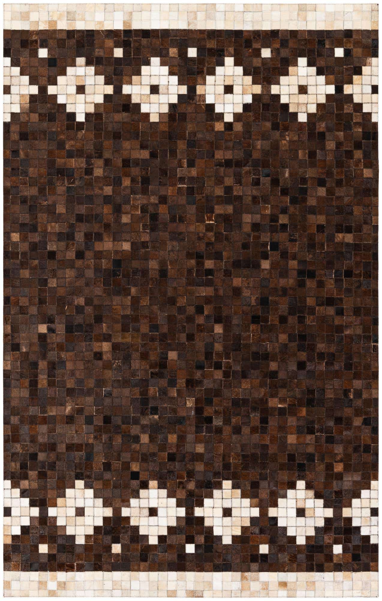 5' 1 x 8' Cowhide Stocks Rug