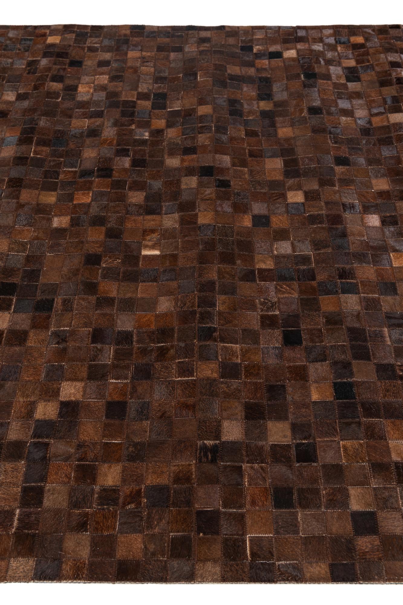 5' 2 x 8' Cowhide Stocks Rug