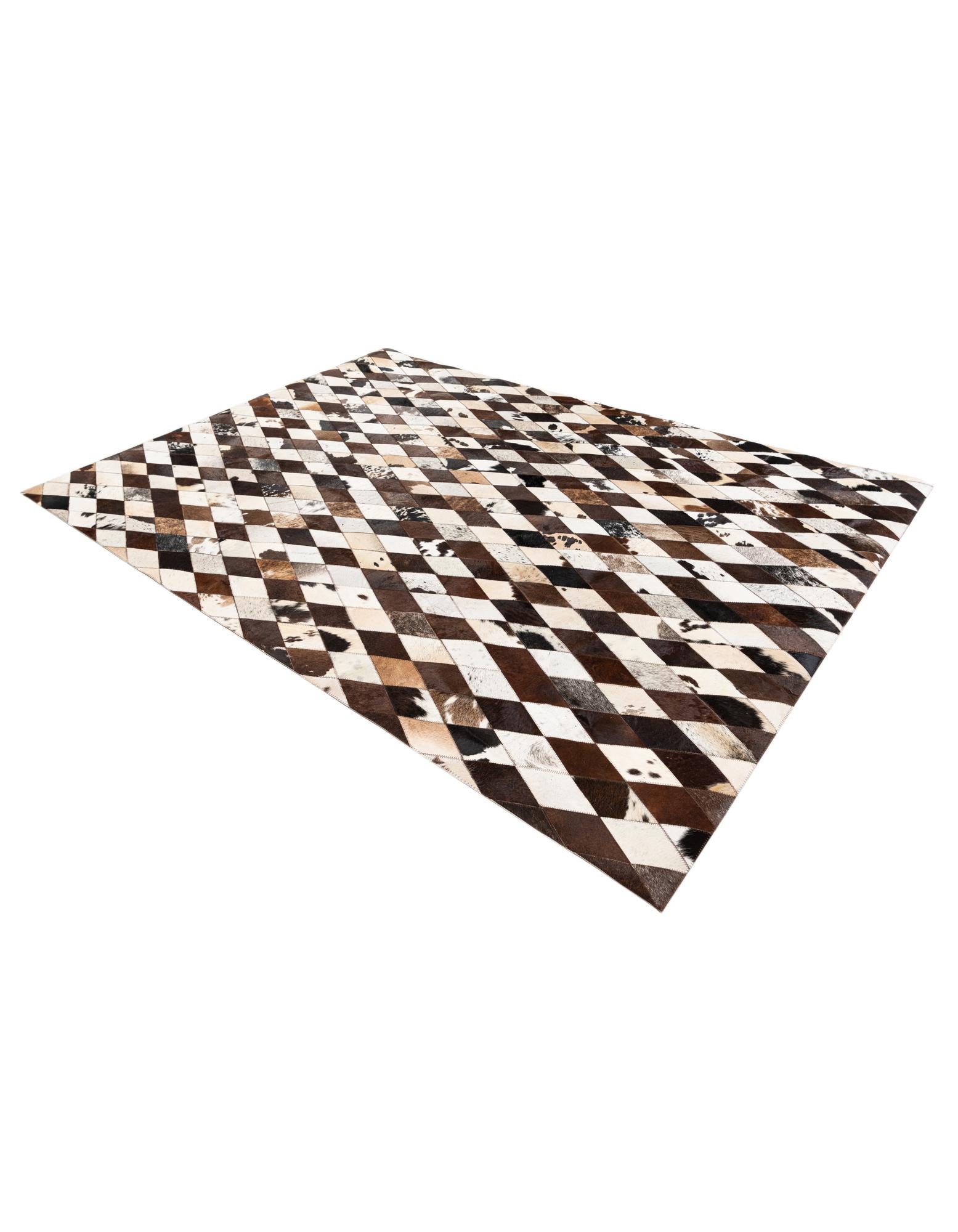 5' 8 x 7' 1 Cowhide Stocks Rug