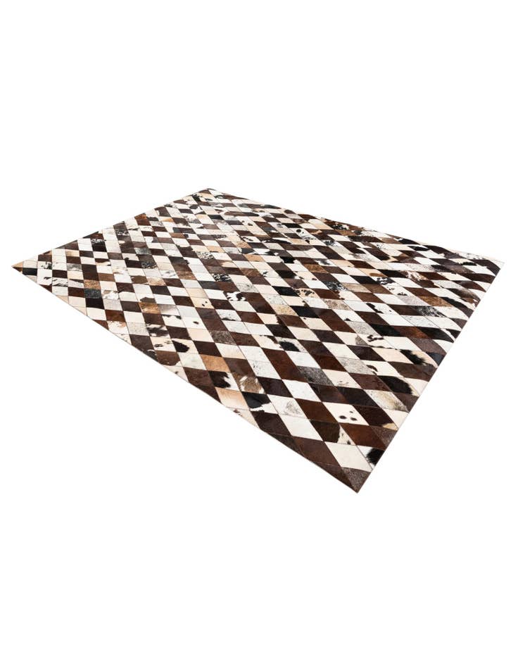 Detail image of 5' 8 x 7' 1 Cowhide Stocks Rug