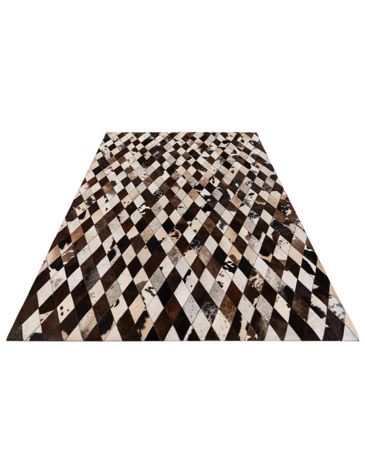 5' 8 x 7' 1 Cowhide Stocks Rug