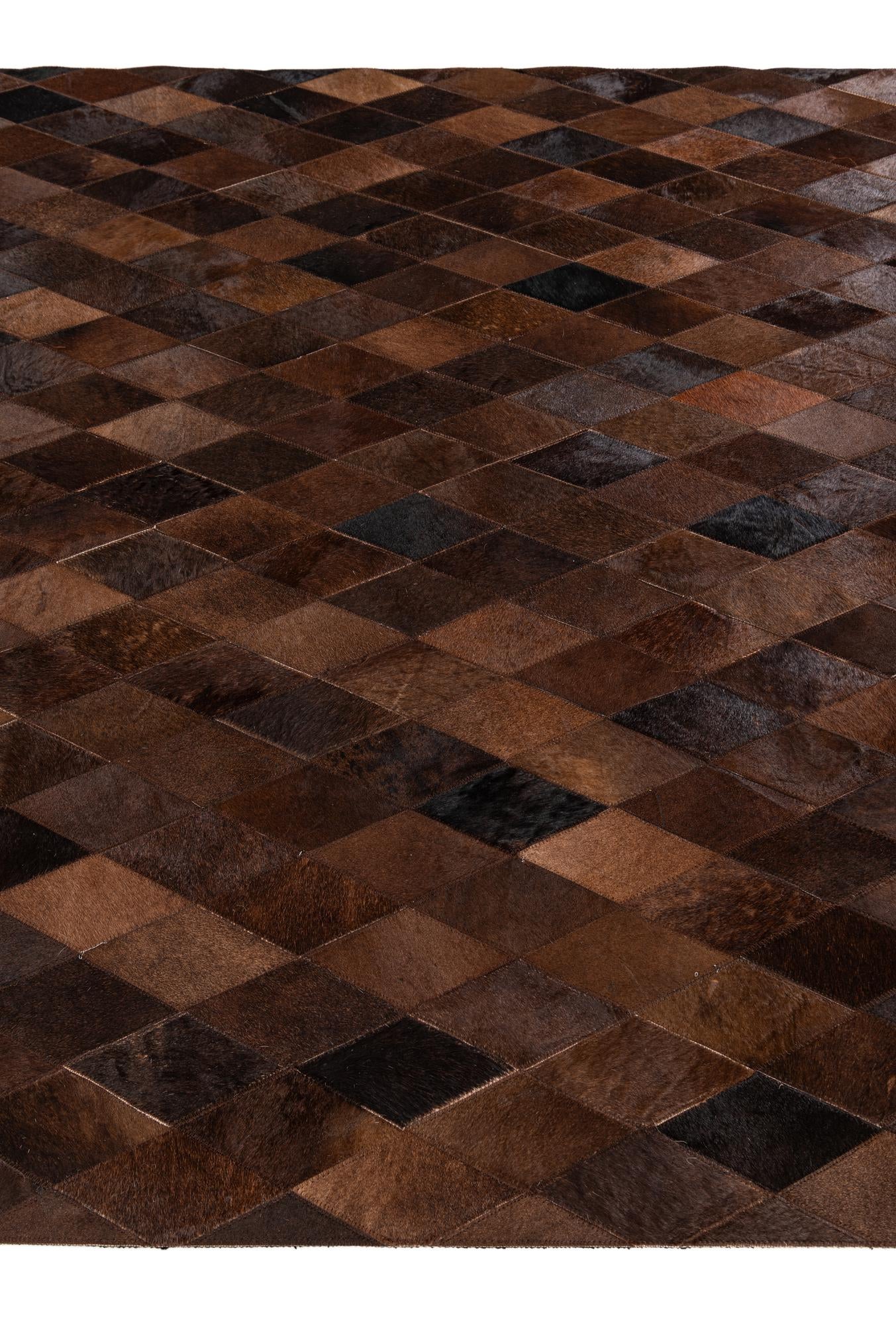 5' 1 x 8' Cowhide Stocks Rug