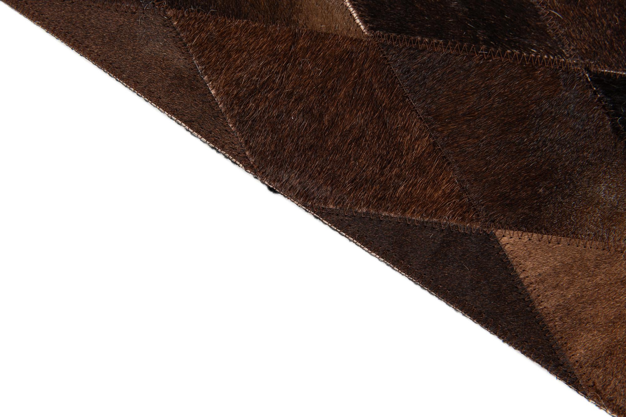 5' 1 x 8' Cowhide Stocks Rug
