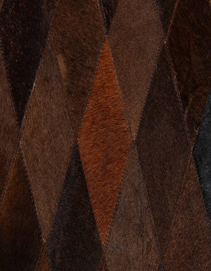 Detail image of 5' 1 x 8' Cowhide Stocks Rug