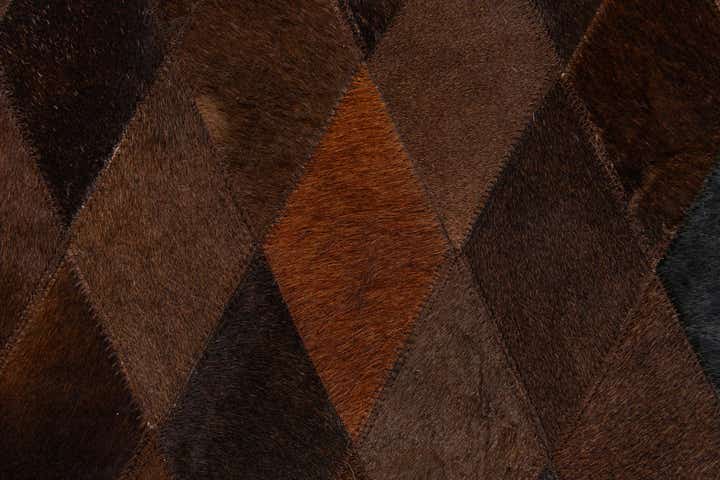 5' 1 x 8' Cowhide Stocks Rug