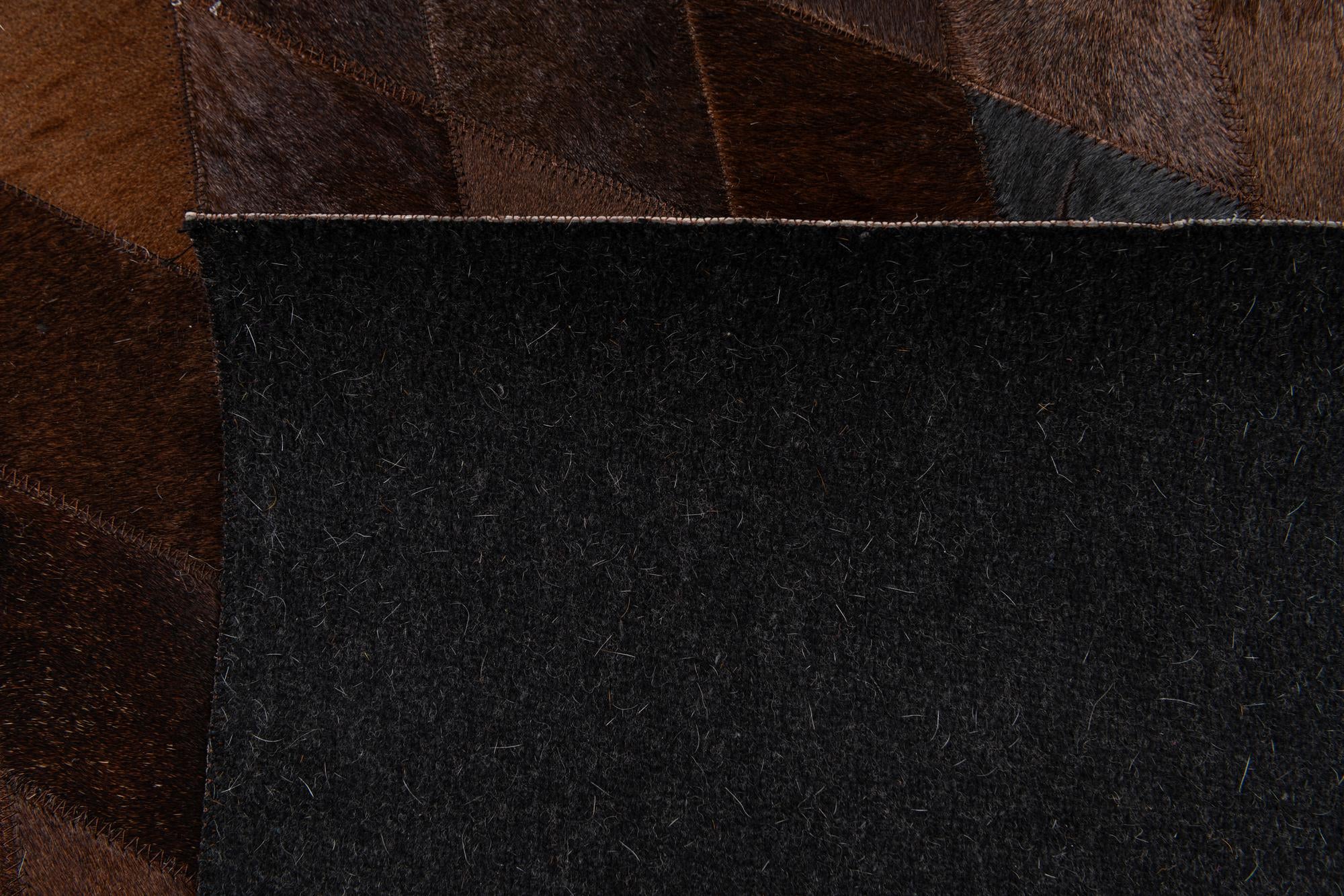 5' 1 x 8' Cowhide Stocks Rug