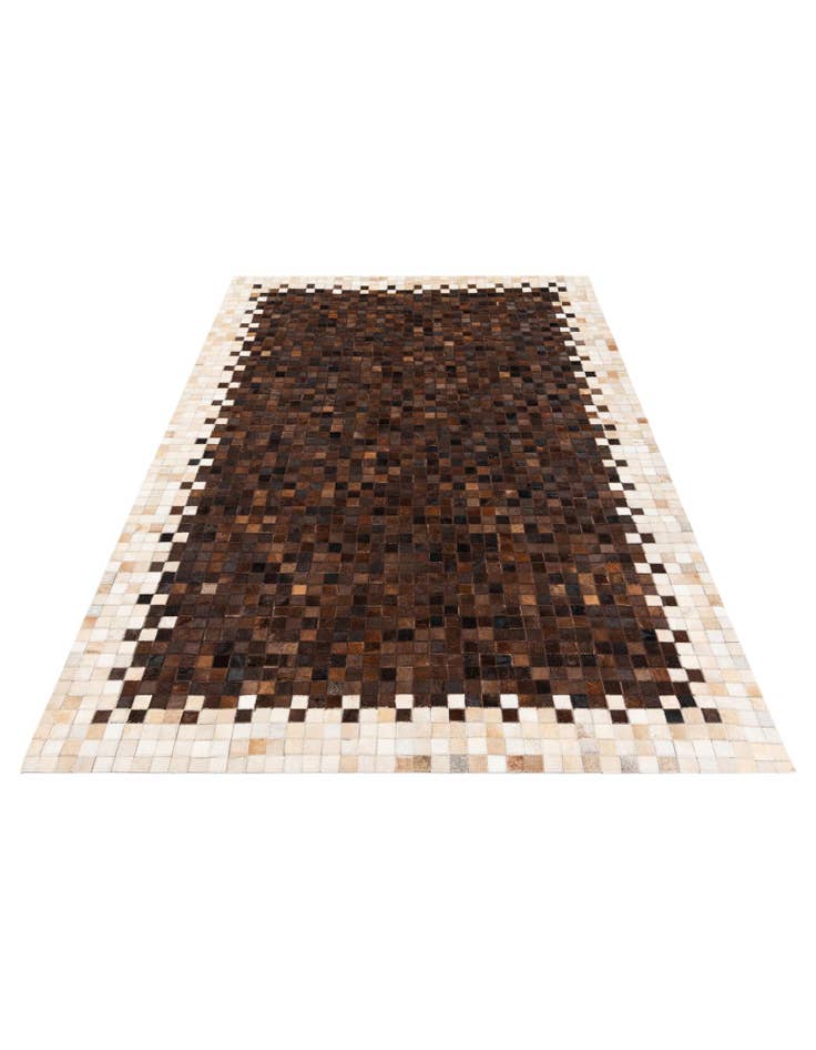Detail image of 5' 2 x 7' 11 Cowhide Stocks Rug