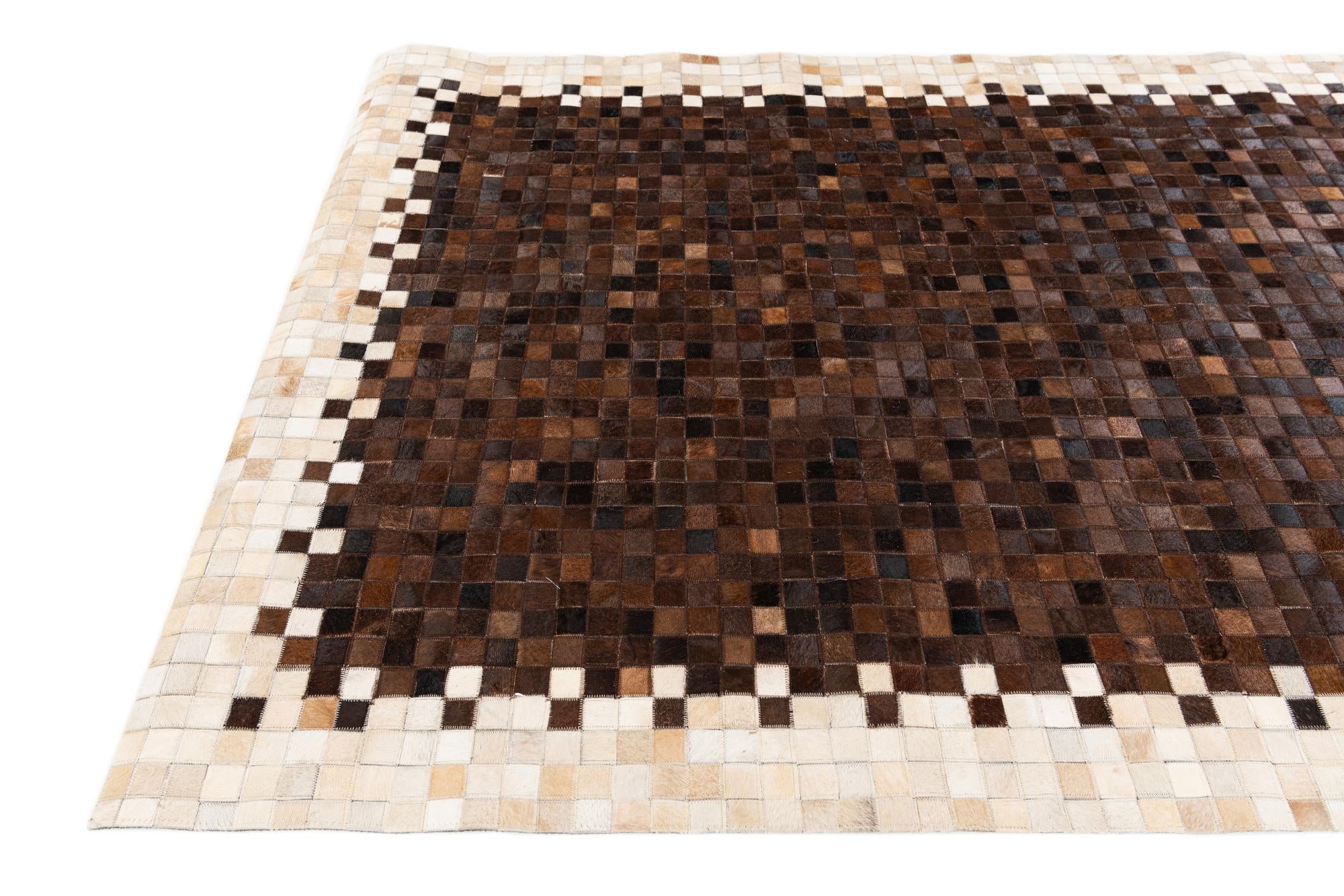 5' 2 x 7' 11 Cowhide Stocks Rug