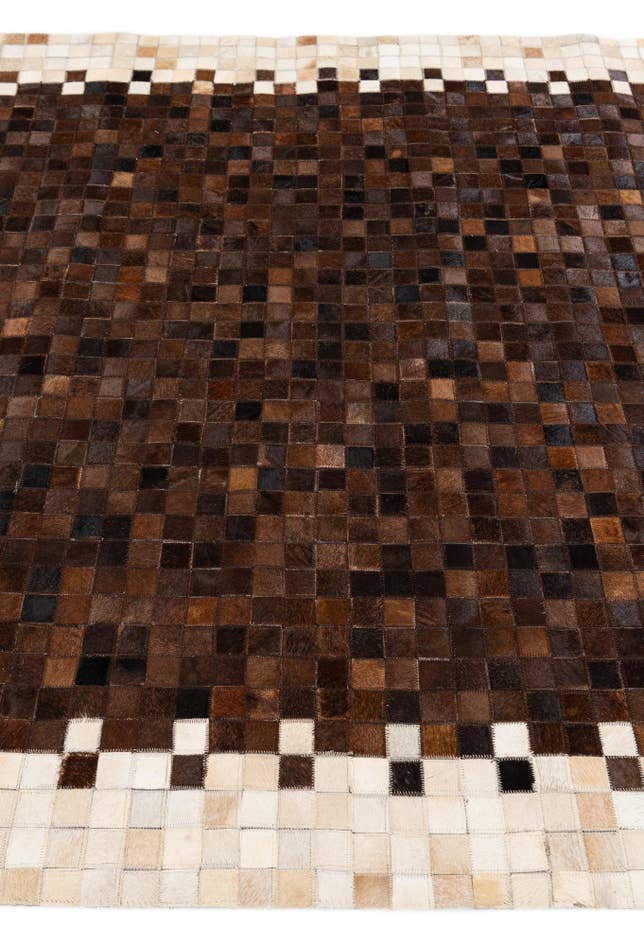 Detail image of 5' 2 x 7' 11 Cowhide Stocks Rug