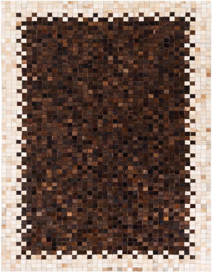 Detail image of 5' 2 x 7' 11 Cowhide Stocks Rug