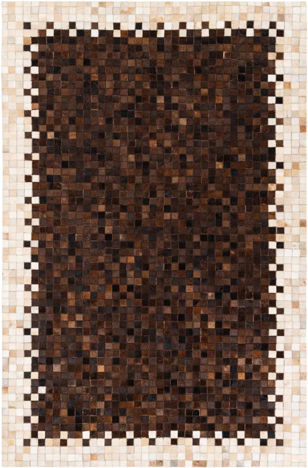 Detail image of 5' 2 x 7' 11 Cowhide Stocks Rug