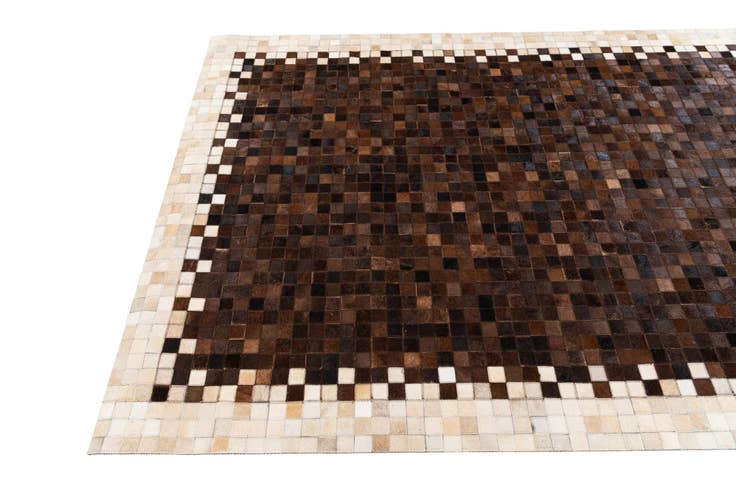 Detail image of 5' 1 x 8' Cowhide Stocks Rug