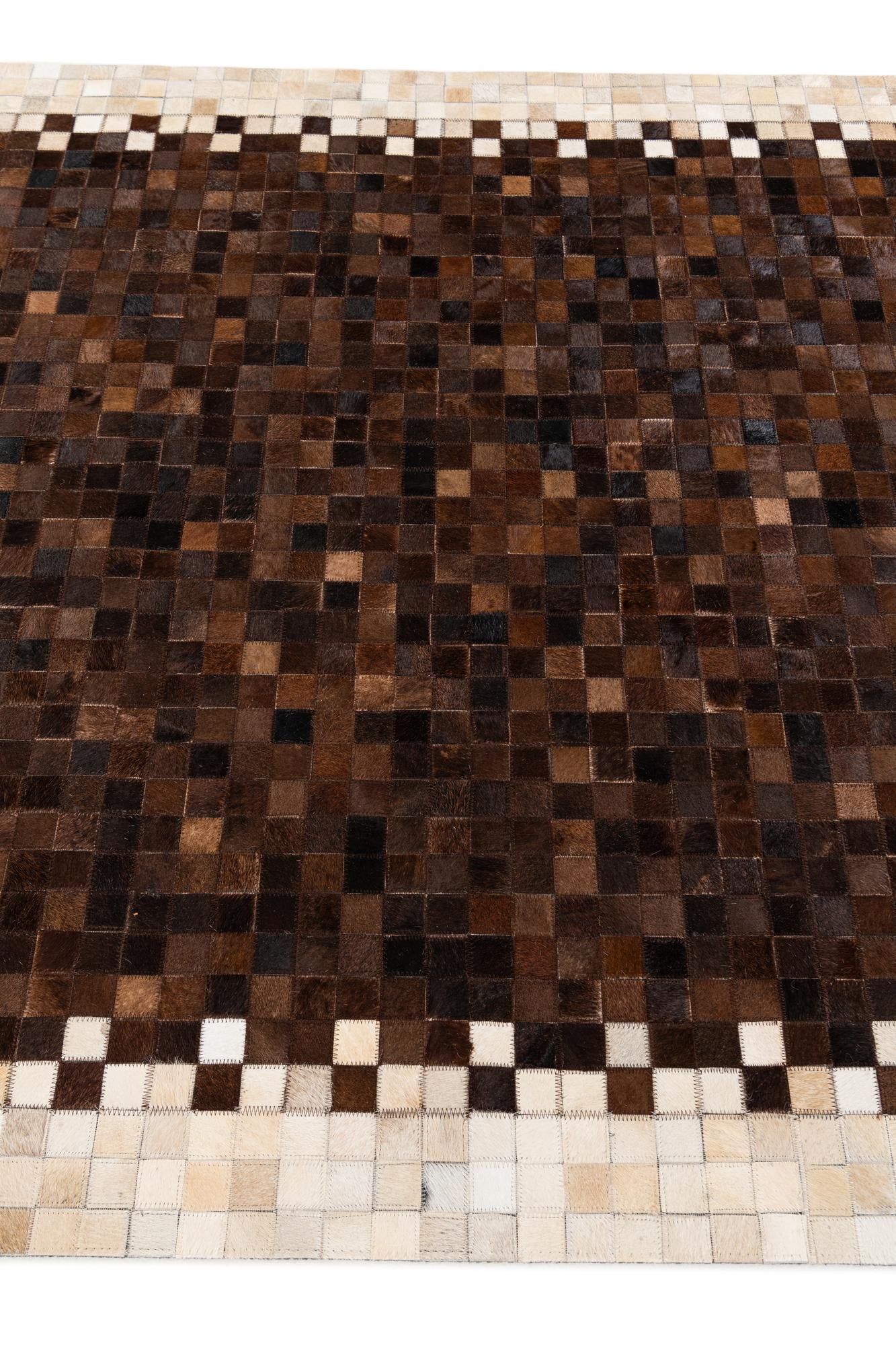 5' 1 x 8' Cowhide Stocks Rug