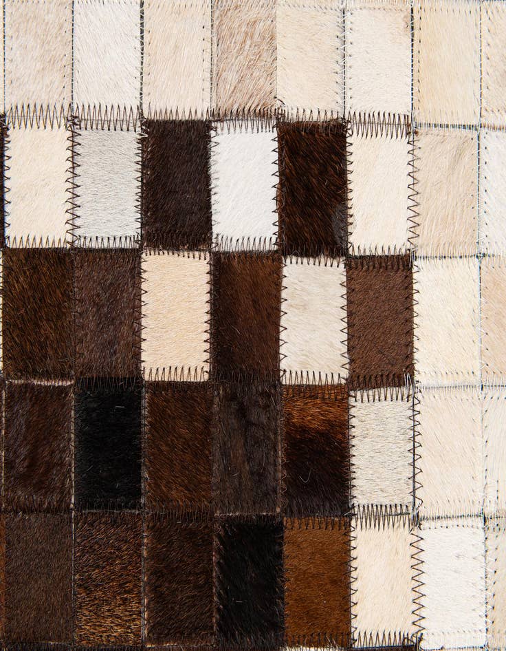 Detail image of 5' 1 x 8' Cowhide Stocks Rug
