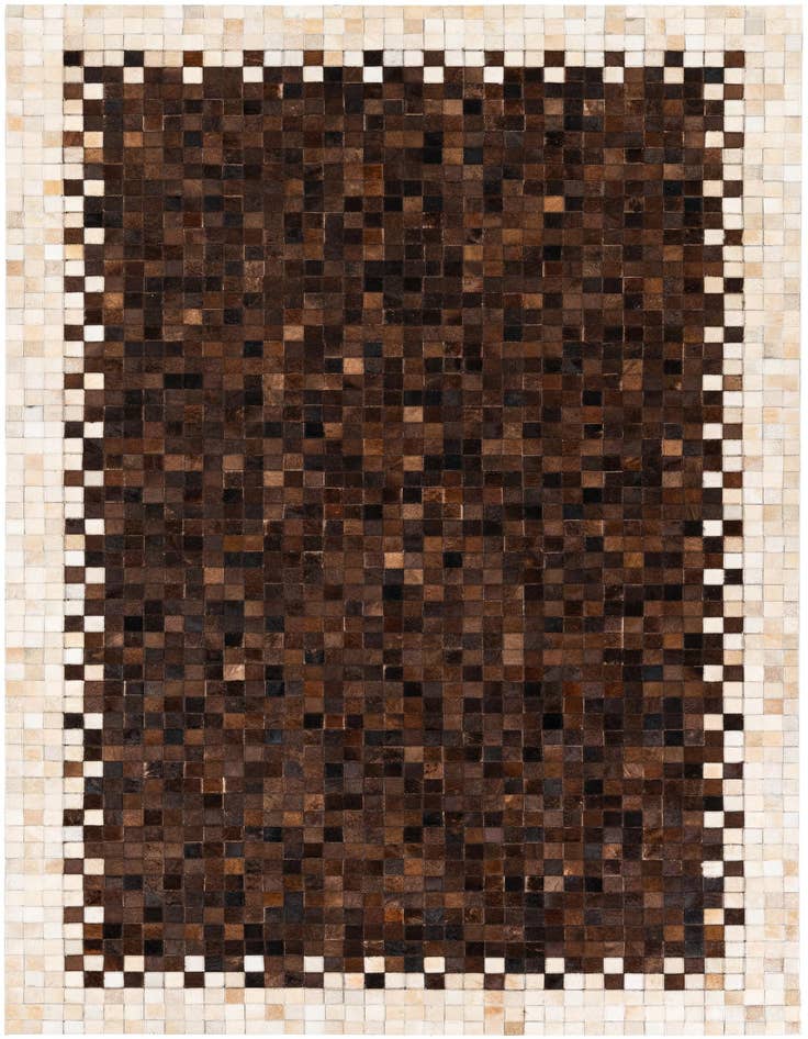 Detail image of 5' 1 x 8' Cowhide Stocks Rug