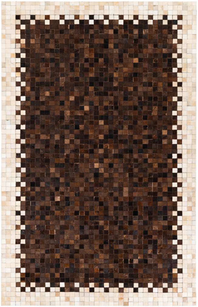 5' 1 x 8' Cowhide Stocks Rug