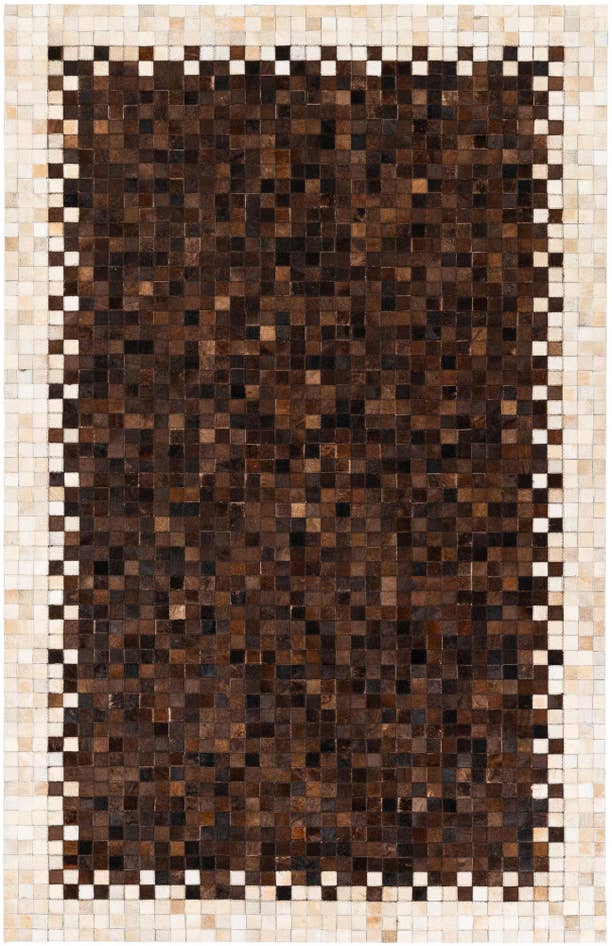 Detail image of 5' 1 x 8' Cowhide Stocks Rug