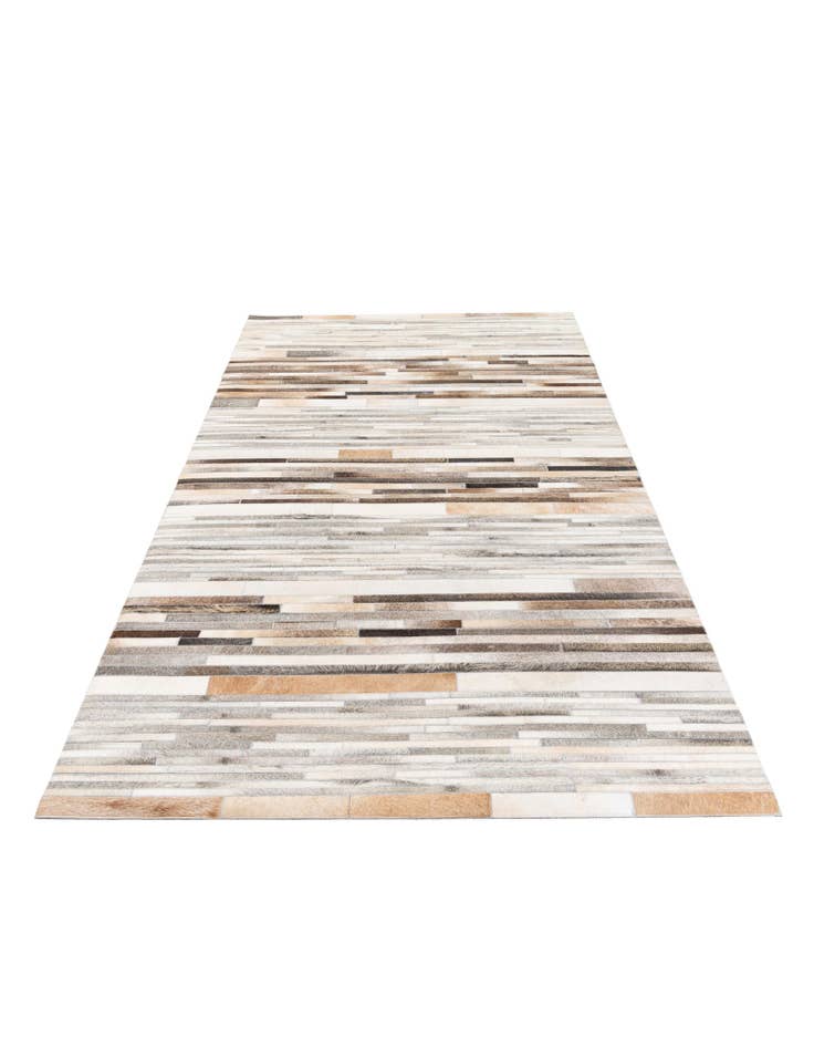 Detail image of 5' 1 x 8' Cowhide Stocks Rug