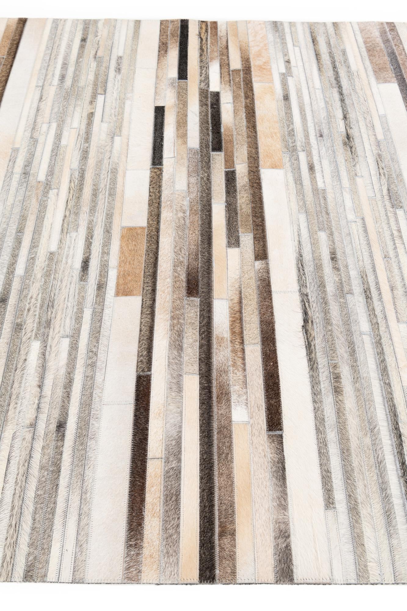 5' 1 x 8' Cowhide Stocks Rug