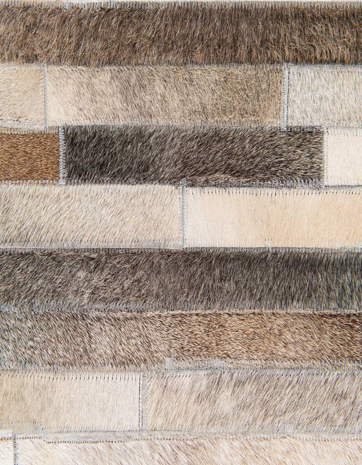 Detail image of 5' 1 x 8' Cowhide Stocks Rug