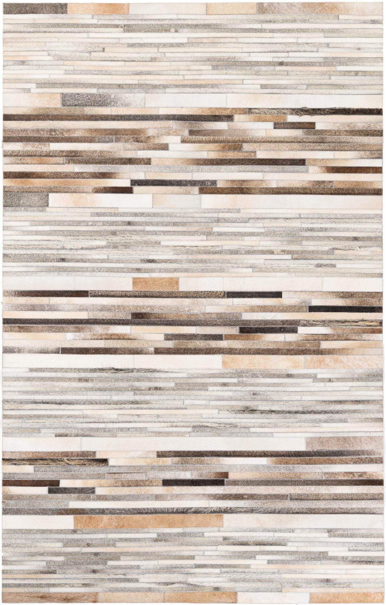 5' 1 x 8' Cowhide Stocks Rug