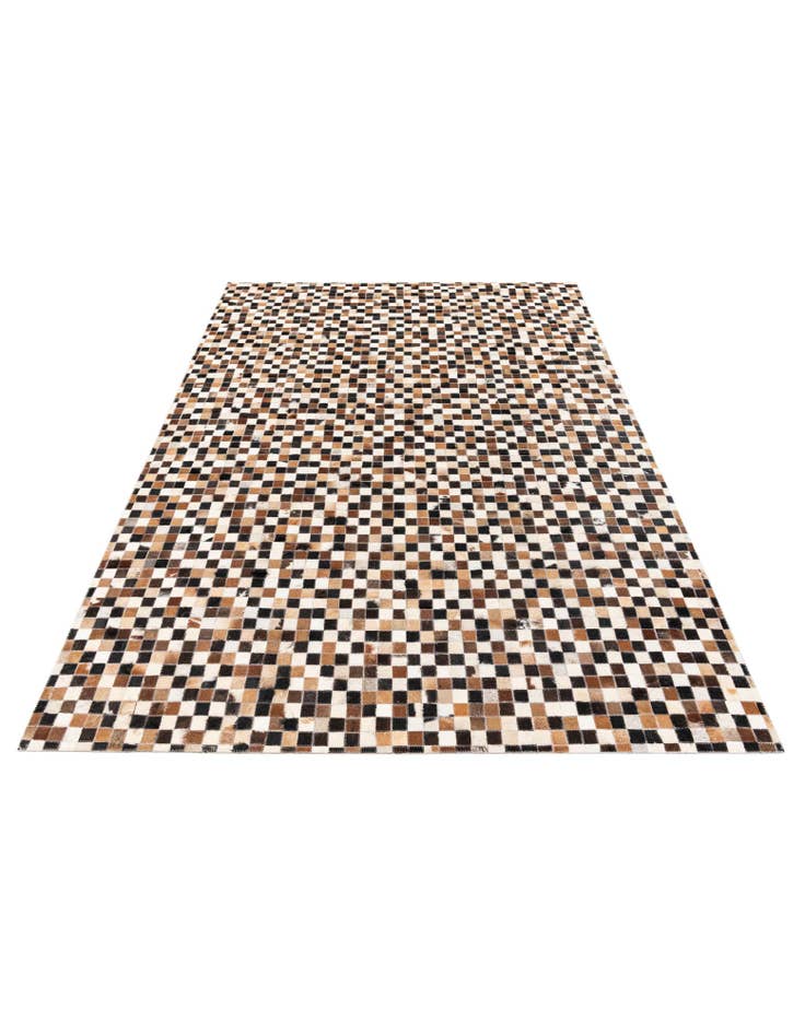 Detail image of 5' 3 x 7' 6 Cowhide Stocks Rug