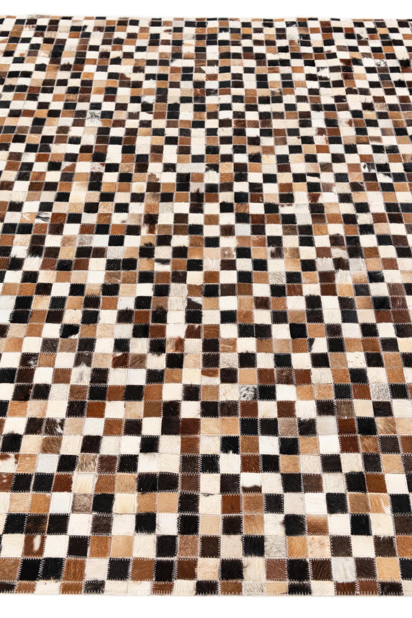 5' 3 x 7' 6 Cowhide Stocks Rug