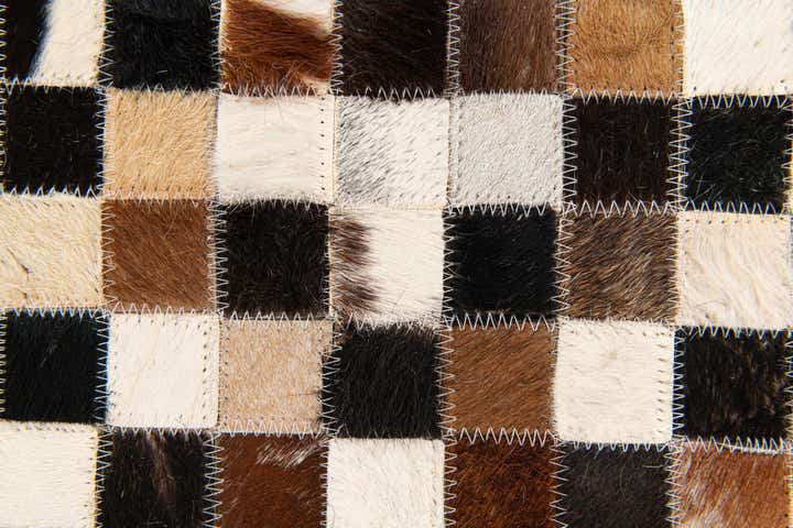 5' 3 x 7' 6 Cowhide Stocks Rug