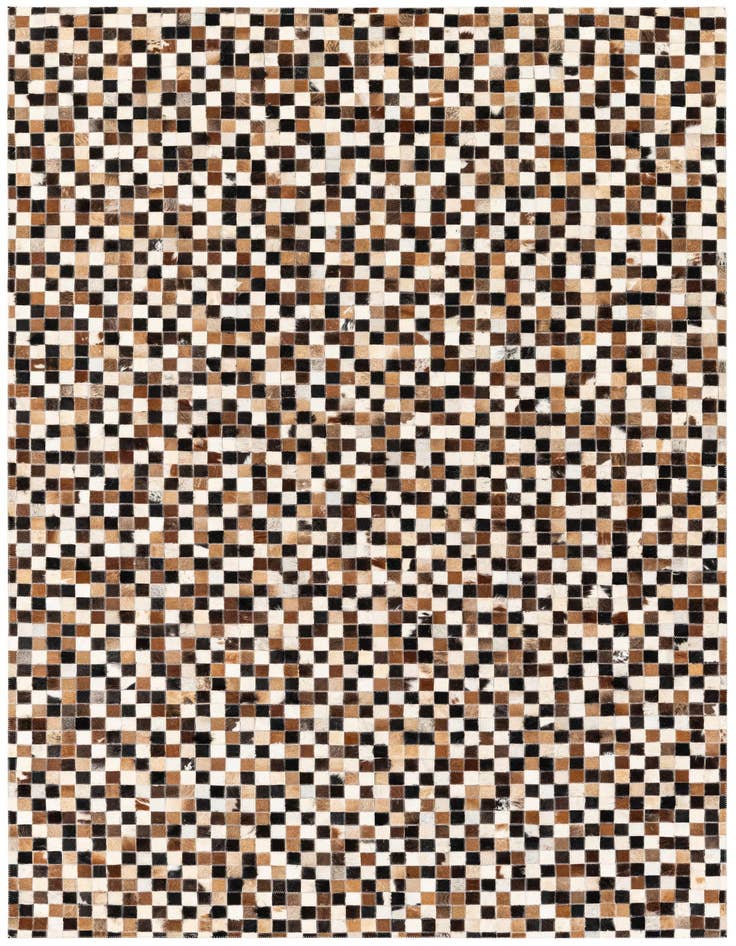 Detail image of 5' 3 x 7' 6 Cowhide Stocks Rug