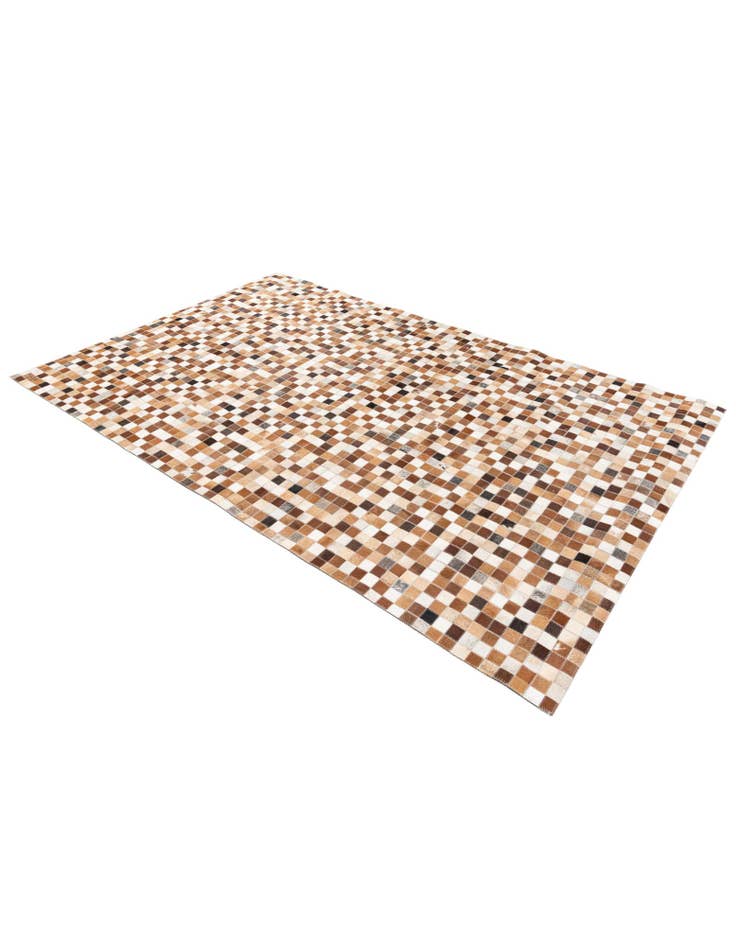 Detail image of 5' 1 x 7' 10 Cowhide Stocks Rug